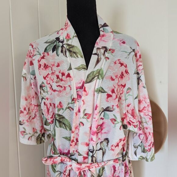 Show Me Your Mumu Floral Coverup Robe Coastal Cowgirl Romantic Beachy Chic - Picture 3 of 8